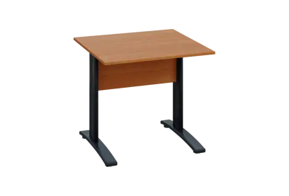 EPK 28 - 8 stůl kancelářský, kovová podnož černá, deska 25 mm, široký 800 mm, olše jantar